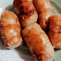 ありえす55's cooksnap of when they made 男のロマンだ！がっつきたい肉巻きおにぎり.