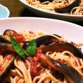 クリーピングタイム☆'s cooksnap of when they made 茄子のバジルとツナのトマトソースパスタ♪.