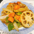 tonmyee's cooksnap of when they made 彩の国黒豚の黒酢炒め.