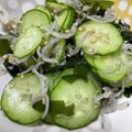 amileamila's cooksnap of when they made きゅうり・わかめ・じゃこの酢の物.