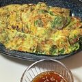 きみきみきみみ's cooksnap of when they made ルッコラでチヂミ.