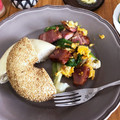 aburamushi's cooksnap of when they made 【超簡単】レタスとハムステーキの卵炒め.