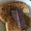 Yokchina's cooksnap of when they made ❁練りゴマとチョコのトースト❁.