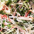 ☆ayami☆26's cooksnap of when they made 超簡単！かいわれ菜とカニカマの酢の物♡.