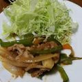 ramieru's cooksnap of when they made ✿豚こましょうが焼き✿.