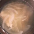 milestone★'s cooksnap of when they made 卵白救済✾オニオンスープ♪.