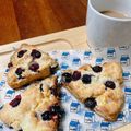 まこさんど's cooksnap of when they made HMブルーベリー&クリームチーズスコーン.