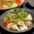 とろろ☆'s cooksnap of when they made 居酒屋風！トマトと大葉の和風豆腐サラダ.
