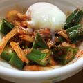 みぃこ☆ママ's cooksnap of when they made パパッと簡単おつまみ！オクラのキムチ和え.