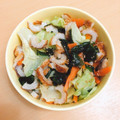 ★ぴよぴよ501★'s cooksnap of when they made 簡単♪キャベちくわかめのごま酢のもの♡.
