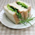 umemodoki's cooksnap of when they made レタス、きゅうり、ハムのサンドイッチ.