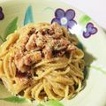 ＄ophie's cooksnap of when they made イタリア人の夫が作る♪カルボナーラ.