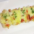 かたくり子☆'s cooksnap of when they made 竹輪とカニカマのチーズ焼き.