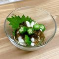 ゆづキッチン's cooksnap of when they made 長芋、おくらの大葉入りもずく和え♬.