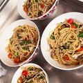 拓斗ここな's cooksnap of when they made 麺つゆでトマトとツナと塩昆布の冷製パスタ.
