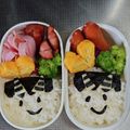 まーちゃん310's cooksnap of when they made 節分に★鬼さんキャラ弁.