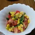 ramieru's cooksnap of when they made ほうれん草のカラフルサラダ.