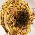 クックFCS45W☆'s cooksnap of when they made 絶品☆舞茸とベーコンのバター醤油パスタ.