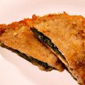＊シロツメクサ＊'s cooksnap of when they made 簡単☆豚ロース肉のチーズ挟み焼き.