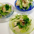 ルぴあ's cooksnap of when they made 長いもと水菜のカリカリ梅サラダ.