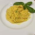 maezuchu's cooksnap of when they made ウニのような豆腐でイタリアン風冷しうどん.