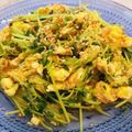 クックLDX6TD☆'s cooksnap of when they made 豆苗とふんわり卵の炒めもの.