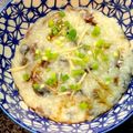 Moggieneko's cooksnap of when they made ☆本格☆中華粥〜〜ピータン編.
