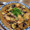 marimomori's cooksnap of when they made 揚げ鶏&茄子のピリ辛ゴマ味噌マヨ.