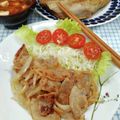 在宅勤務のおじさん's cooksnap of when they made ✿豚バラスライス生姜焼き✿.