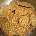 lanzico's cooksnap of when they made 卵白で簡単クッキー・セサミチュイール.