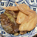 クックM6DK2O☆'s cooksnap of when they made 減塩☆手羽先となすのごまみそ煮.