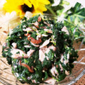 ゆるмαмα's cooksnap of when they made さっぱり旨✿さば缶とモロヘイヤの梅和え.