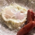 ※ぴーまん's cooksnap of when they made 最速のレンジで爆発の目玉焼き.