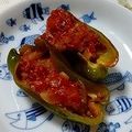 クックXIBXZG☆'s cooksnap of when they made レンジ☆ ピーマンの肉詰め 簡単 (掲載.