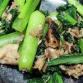 nonopeko's cooksnap of when they made サッと1品！小松菜と鯖缶の炒め物.