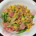 smilemama7's cooksnap of when they made ベーコンとアスパラとコーンのバター醤油炒.