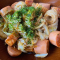 makiko_05's cooksnap of when they made 竹輪と魚肉ソーセージ炒め.
