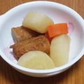 msft5632's cooksnap of when they made ☆大根とごぼう天の煮物☆.