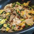 ★ゆむ★'s cooksnap of when they made ほうれん草と豆腐の彩りチャンプル.