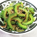 satoママン's cooksnap of when they made ゴーヤとじゃこのきんぴら風.