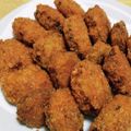 ふみこばあ's cooksnap of when they made ゴーヤの肉詰めフライ.