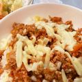 あきのん☆'s cooksnap of when they made 豚ひき肉とキムチのピリ辛炒め丼.