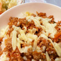 あきのん☆'s cooksnap of when they made 豚ひき肉とキムチのピリ辛炒め丼.