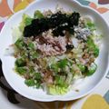 くネコまろす's cooksnap of when they made ツナとオクラの深煎りごまサラダうどん.