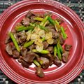 ゆうかりおん's cooksnap of when they made 砂肝とアスパラのガーリックバター醤油炒め.