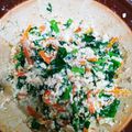 クックILSYCX☆'s cooksnap of when they made 大根の間引き菜と木綿豆腐で作る…白和え.