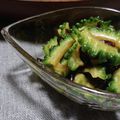 etsukoooo's cooksnap of when they made ゴーヤと塩昆布の麺つゆオリーブオイル和え.