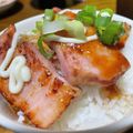Sa〜ちゃん's cooksnap of when they made 厚切りベーコン丼♪.