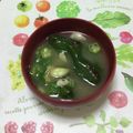 おはなすき's cooksnap of when they made オクラとピーマンと茗荷で夏の味噌汁！.
