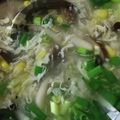 akihimekko's cooksnap of when they made 卵ふわふわ！しいたけの風味香る中華スープ.